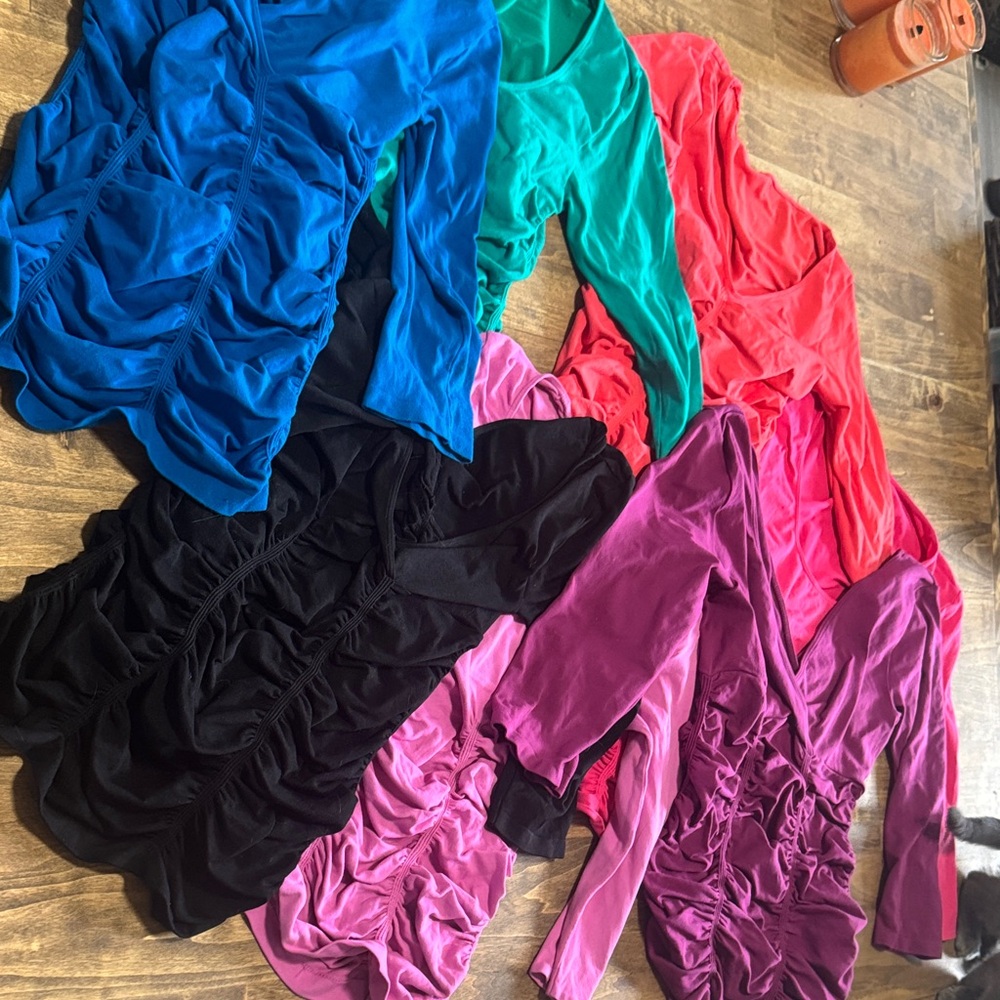 Last Tango  Seven Women's Blouses - Blue, Green, Red, Black, Purple